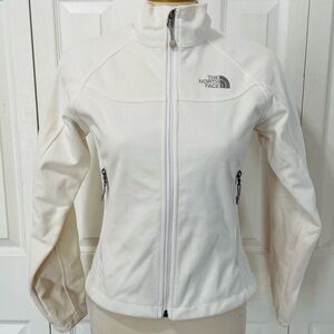 The North Face Women's Cream Full-Zip Fleece Jacket